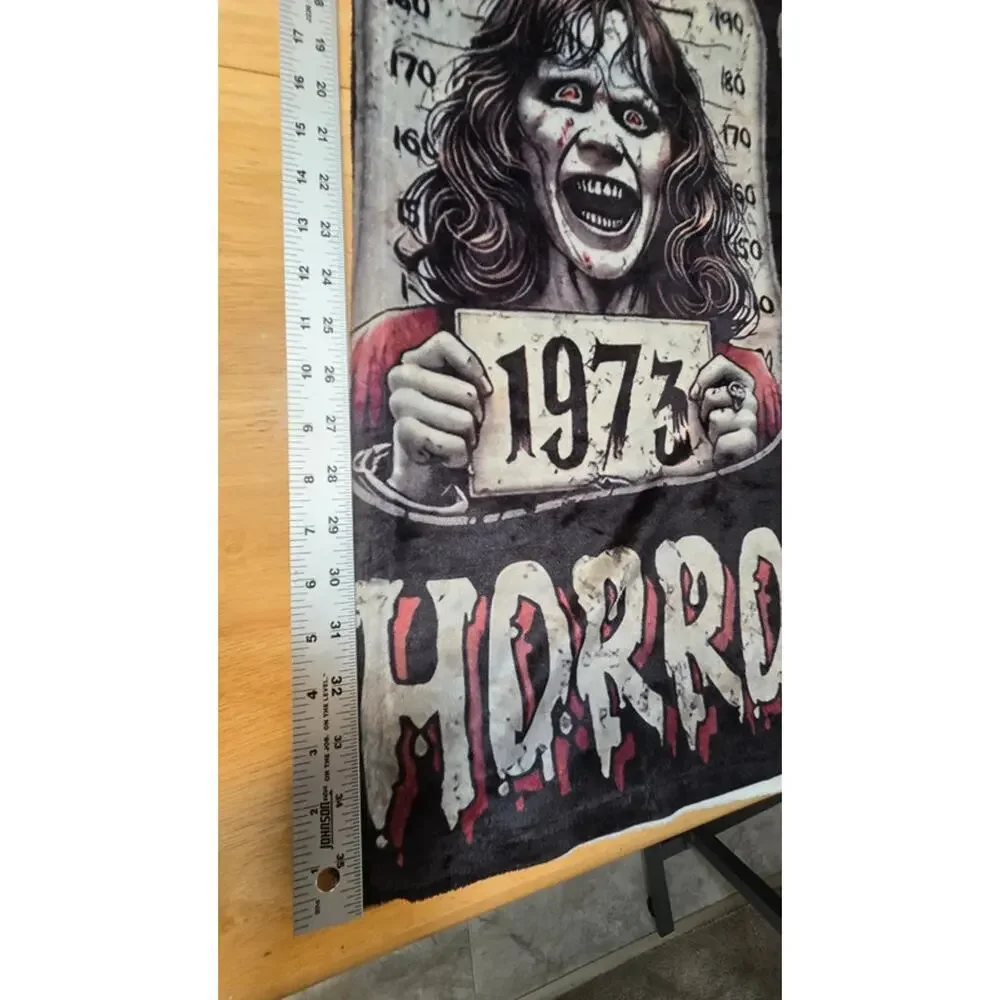 Horror Hallows Horror Movie Characters Fleece Throw Blanket Freddy Chucky